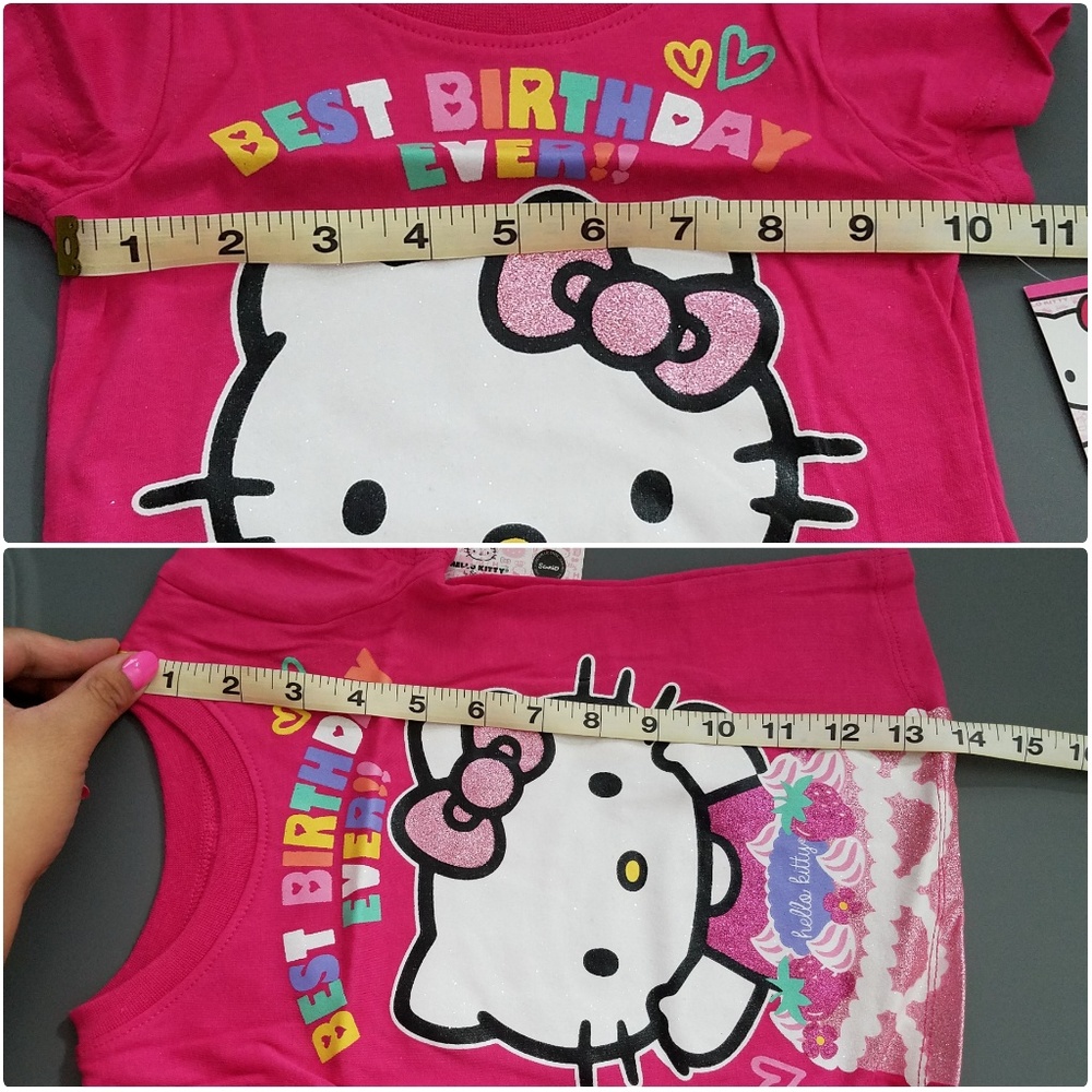 NWT Hello Kitty Girls 2T Best Birthday T-shirt - Picture 2 of 3